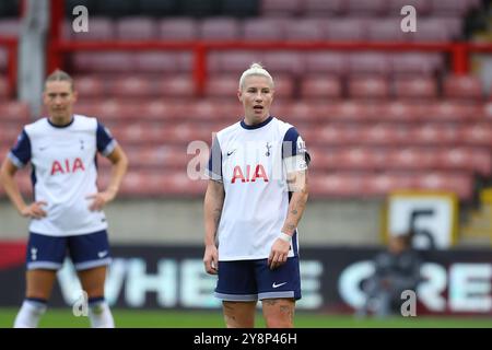 Brisbane Road, London, UK. 6th Oct, 2024. Womens Super League Football, Tottenham Hotspur versus Liverpool; Bethany England of Tottenham Hotspur Credit: Action Plus Sports/Alamy Live News Stock Photo