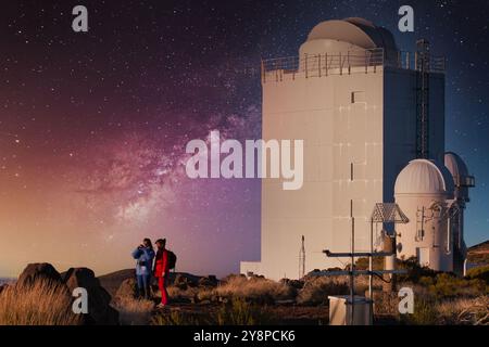 New Solar Telescope GREGOR, 'Observatorio del Teide' (OT), Astronomical Observatory, Las Cañadas del Teide National Park, Tenerife, Canary Islands, Spain. Stock Photo