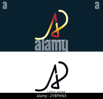 Initial AD Letter Logo With Creative Modern Business Typography Vector Template. Creative Gradient AD Logo Vector. Stock Vector