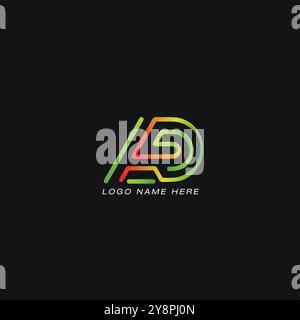 Initial AD Letter Logo With Creative Modern Business Typography Vector Template. Creative Gradient AD Logo Vector. Stock Vector