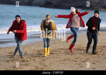 Lifestyles, Hendaya Beach. Stock Photo