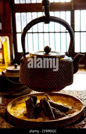 'irori', a traditional japanese cooking place Stock Photo