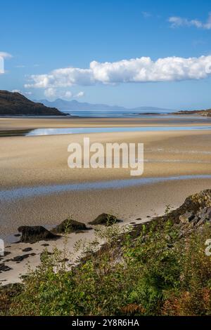 Silver Sands of Morar, near Mallaig, Lochaber, Scotland. Stock Photo