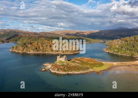 Tioram Castle, Loch Moidart, Lochaber, Scotland, UK Stock Photo