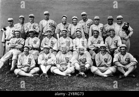 Black Sox Scandal, 1919 Chicago White Sox team photo, Black Sox Scandal Stock Photo