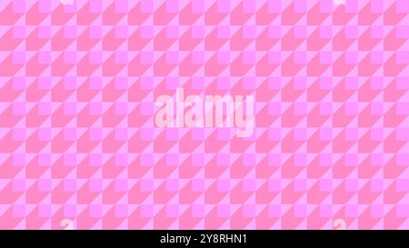 Abstract background of seamless pattern of pink squares with shadows. Modern geometric background for Valentine's Day, love and romantic celebration. Stock Photo
