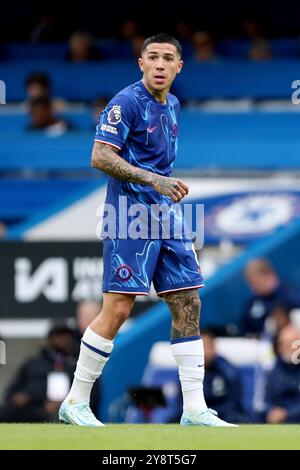 London, UK. 06th Oct, 2024. Chelsea's Enzo Fernandez during the Chelsea FC v Nottingham Forest FC English Premier League match at Stamford Bridge, London, England, United Kingdom on 6 October 2024 Credit: Every Second Media/Alamy Live News Stock Photo