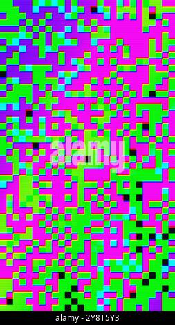 Abstract pixel retro 8bit lo-fi rgb video game glitch noise texture ...
