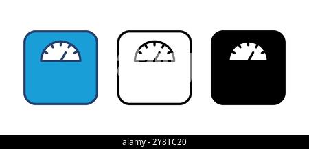 Scales icon vector. Weight scale icon Stock Vector