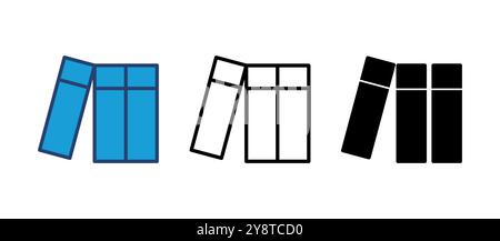 Library icon vector. education icon vector Stock Vector