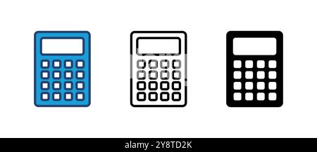 Calculator icon vector. Accounting calculator icon. calculator vector Stock Vector