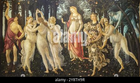 Alessandro Botticelli - Spring, 1480. Renaissance art in Uffizi Museum ...