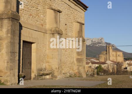 Churchs in Briones, La Rioja, Spain, Europe Stock Photo