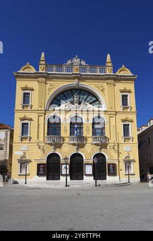 Croatian National Theatre building, Split, Dalmatia, Croatia, Europe Stock Photo