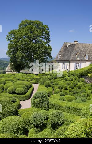 Gardens of Marqueyssac, Vezac, Dordogne, Nouevelle Aquitaine, France, Europe Stock Photo