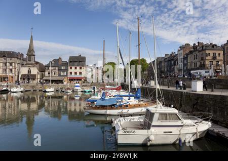 Port of Honfleur, Calvados, Basse Normandie, France, Europe Stock Photo