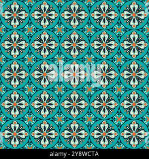 Mediterranean pattern vector. Vector elements ready to be patterns, wallpaper, border, repeats, fabric. Stock Vector