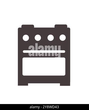 Kitchen gas stove icon vector Stock Vector