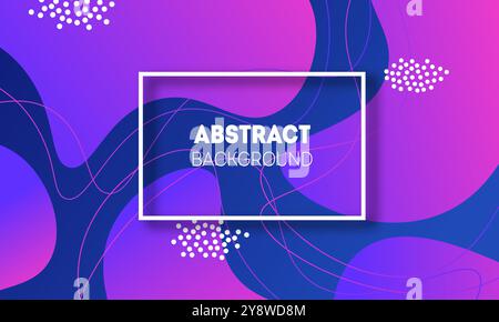 3d fluid shapes background Stock Vector