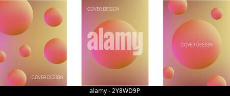 Set of modern color covers Stock Vector