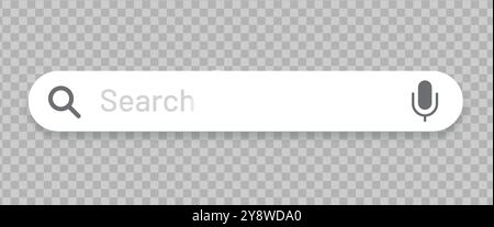Search bar for website template Stock Vector