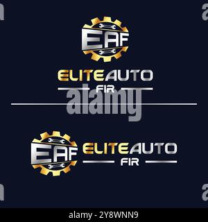 Elite Auto Fir for Auto Motive Purpose logo Design Stock Vector