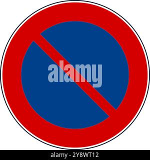 No Parking, Stopping and Parking signs, Highway Signs, Highway Standard Traffic Signs Turkey (Turkish: Karayolları Standart Trafik İşaret Levhaları, D Stock Vector