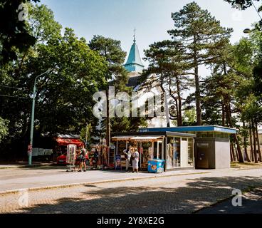 Kahlenberg in 19th District of Vienna City part of the Wienerwald (Vienna woods), Vienna Austria. Stock Photo