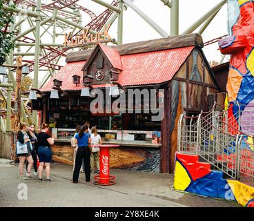 Prater amusement park,  Leopoldstadt, Vienna, Austria, Europe. Stock Photo