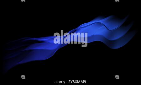 Abstract glass background. Glassmorphism. Geometric. Blue and violet. Translucent. 3d illustration. Stock Photo