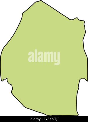 map of swaziland region vector illustration symbol design Stock Vector