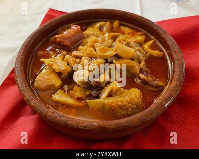 Callos a la madrileña serving. Madrid, Spain. Stock Photo