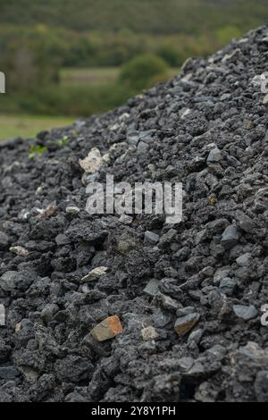 Waste from nickel smelters or nickel slag. Stock Photo