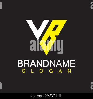 Alphabet Letters VB or BV logo design template Stock Vector