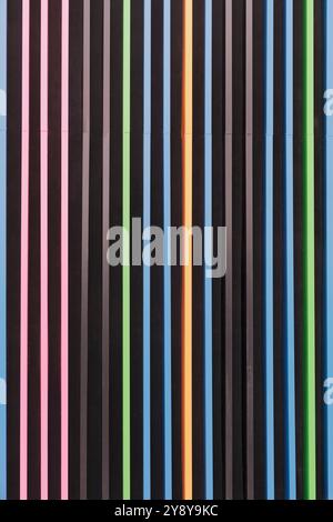 Pattern of vertical stripes with alternating colors Stock Photo