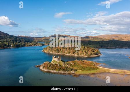 Tioram Castle, Loch Moidart, Lochaber, Scotland, UK Stock Photo