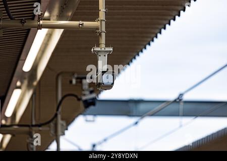 Surveillance camera on a train station. Shot in japan Stock Photo