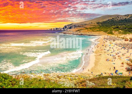 mallorca, cala mesquida, panorama, Stock Photo