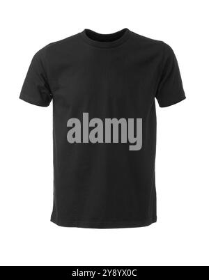 Black Teeshirt on Invisible Mannequin Stock Photo