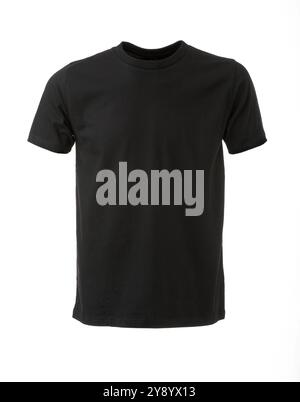 Black Teeshirt on Invisible Mannequin Stock Photo