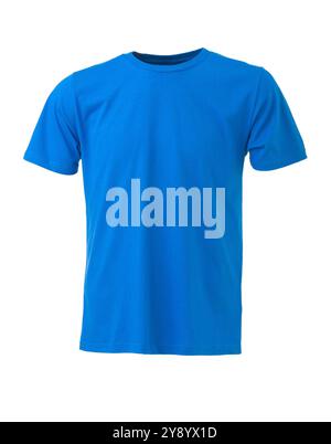 Blue Teeshirt on Invisible Mannequin Stock Photo