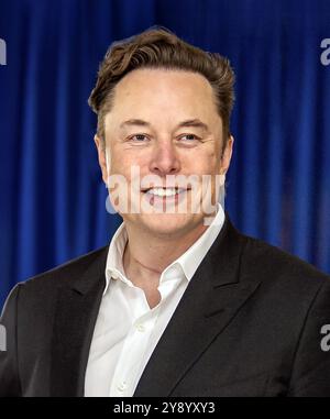 Elon Musk. Portrait of the South African born billionaire, Elon Reeve