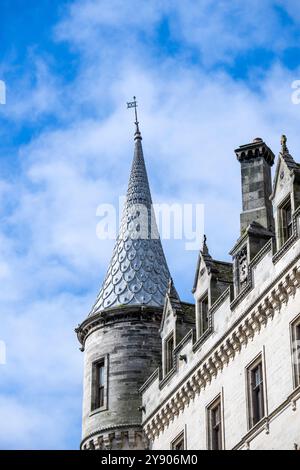 Detail of Dunrobin Castle near Golspie in Sutherland, Scotland, UK Stock Photo