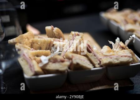 Aperitif with friends in a cocktail bar. Stock Photo