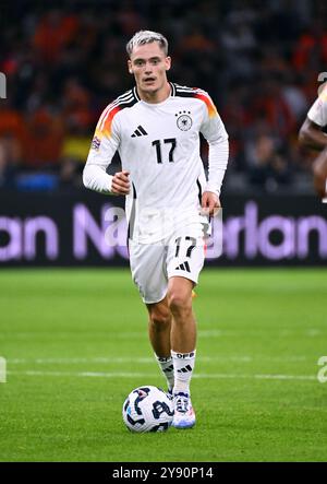 Fussball, LŠnderspiel, Nations League, Johan Cruiijff Arena Amsterdam: Niederlande - Deutschland 2:2; Florian Wirtz (GER). Aktion, Einzelbild. Stock Photo