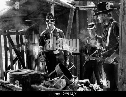 Rory Calhoun (left), on-set of the western film, 'Finger On The Trigger', Allied Artists, 1965 Stock Photo