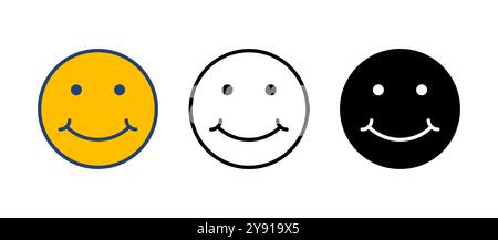 smile icon vector. smile emoticon icon. feedback Stock Vector