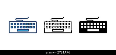 Keyboard icon vector. keyboard vector symbol Stock Vector