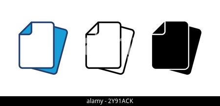 Document icon vector. Paper icon. File Icon Stock Vector