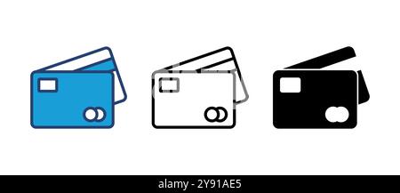 Credit card icon vector. Credit card payment icon vector Stock Vector